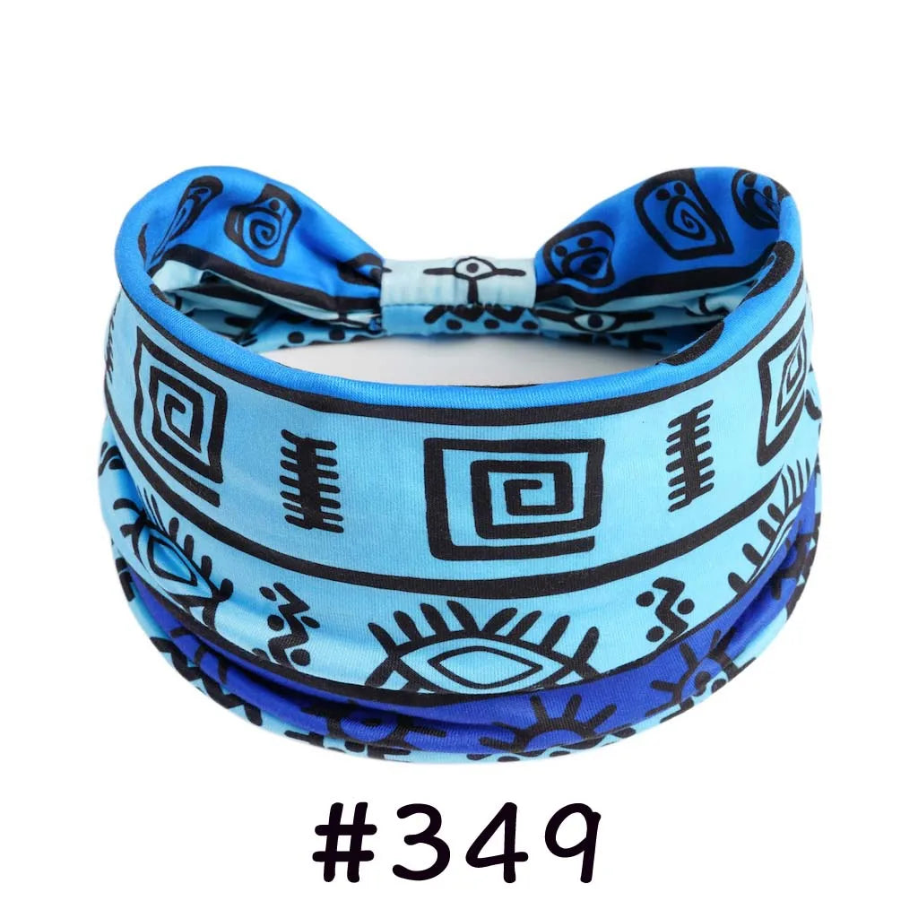 Bohemian Knotted Headbands for Women – Soft Cotton-Blend No-Slip Elastic Hair Accessories