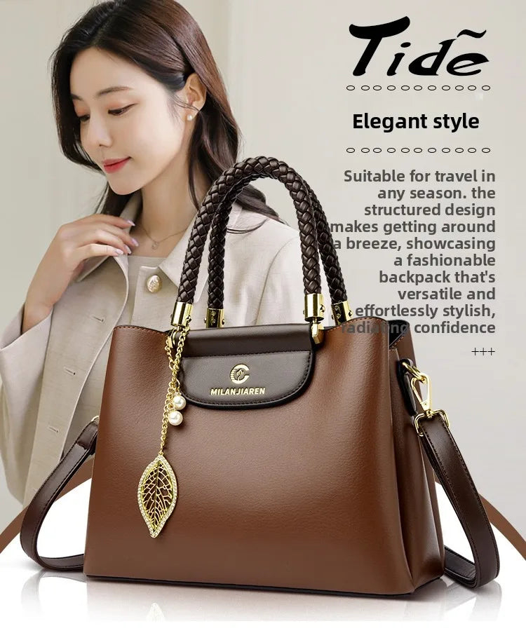 The Daily Luxe Satchel – Versatile & Durable Real Leather Carry-All