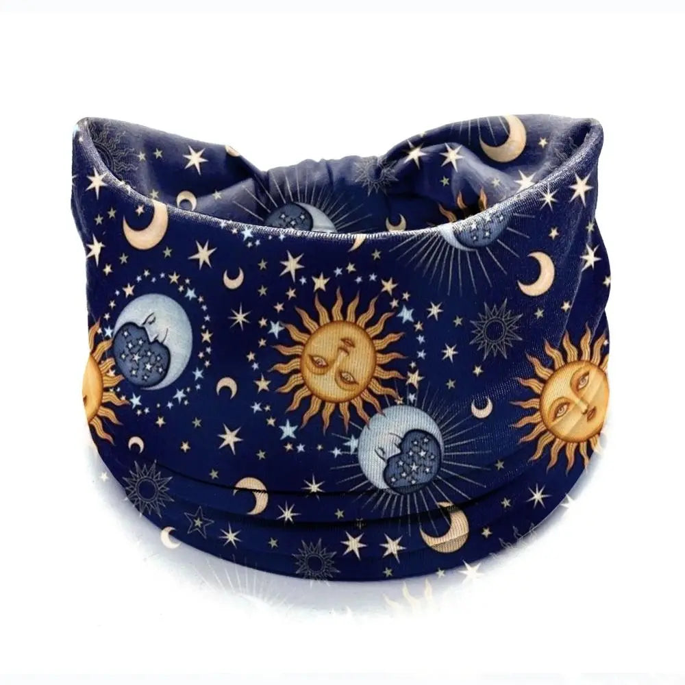 Vintage Bohemian Wide Headband – Elastic Knot Turban Hair Wrap for Effortless Style