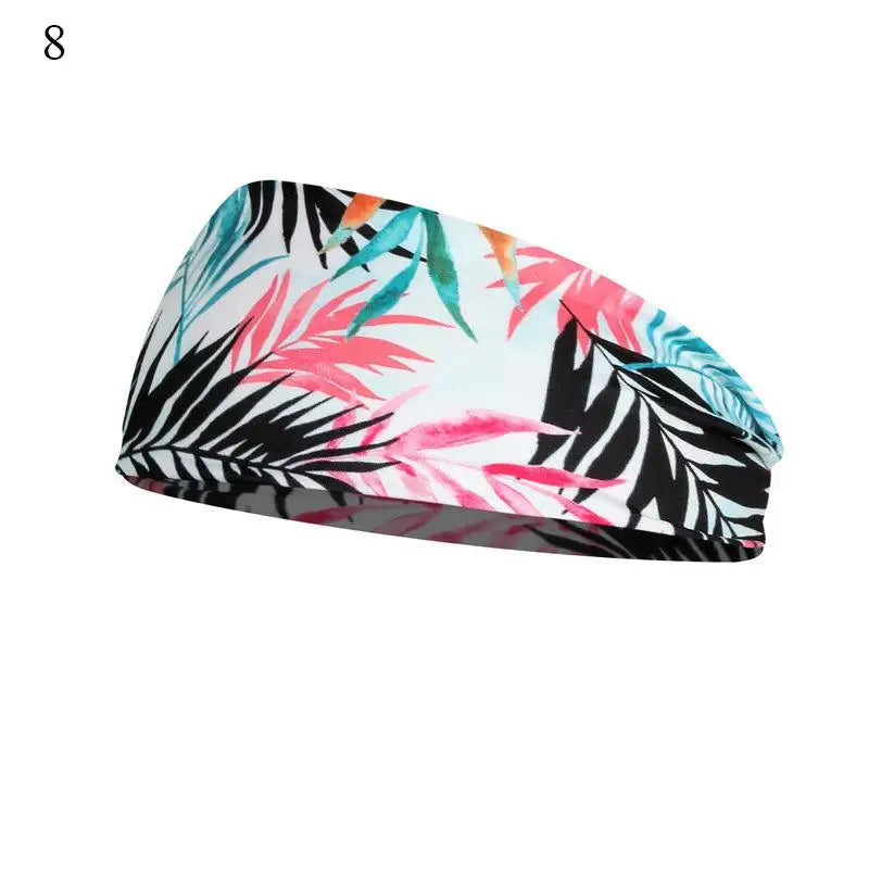 Women's Bohemian Wide Hair Band – Soft Stretchy Floral Turban for Sports, Yoga & Casual Fashion