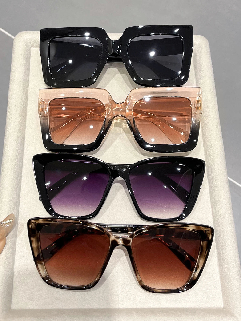 Top-Rated 4-Pack Cat-Eye & Square Sunglasses Sets