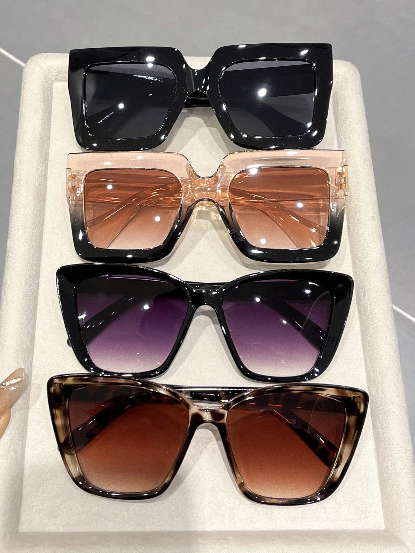 Top-Rated 4-Pack Cat-Eye & Square Sunglasses Sets