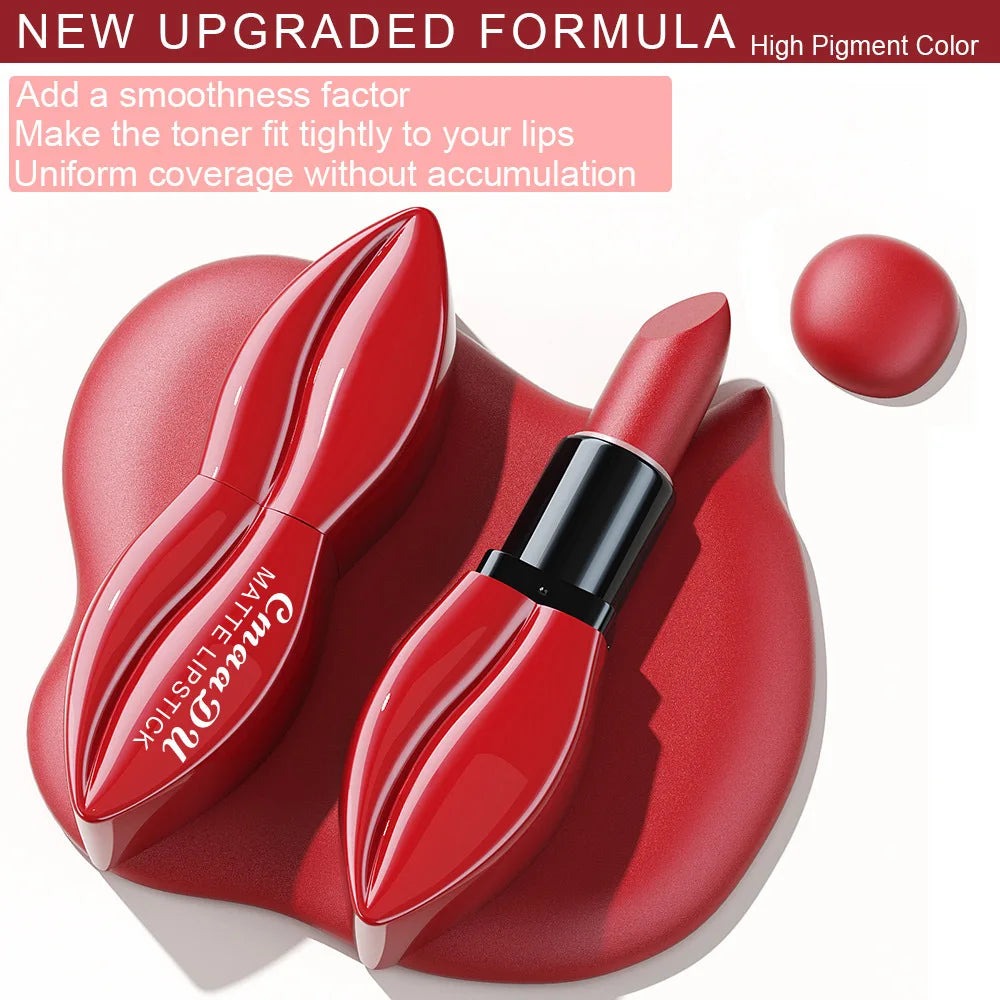 CmaaDu Signature Matte Collection – 10-Piece Long-Lasting Lipstick Set
