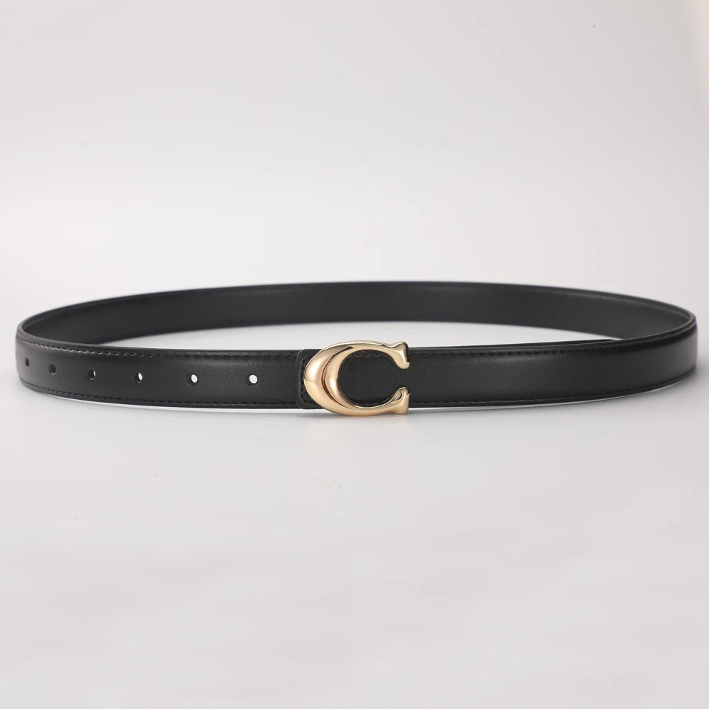 High-quality Fashionable Belt C-shaped Buckle  Double-sided Gift For lady's Using Belt