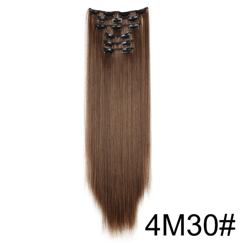 Aura Length 24-Inch Straight Clip-In Collection