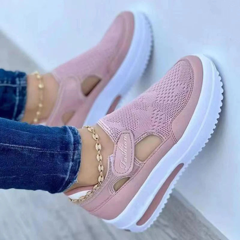 The Everyday Platform Trainer – Lightweight & Breathable Summer Stylish Vulcanized Sneaker