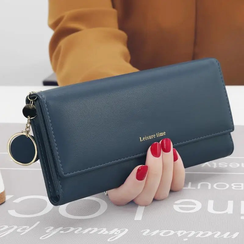 The Ultimate Daily Organizer – Spacious Trifold Long Wallet & Card Holder