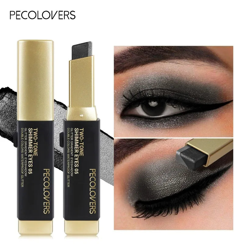 Instant Glam: 2-in-1 Gradient Eyeshadow & Highlighter Pencil – Long-Lasting Glow