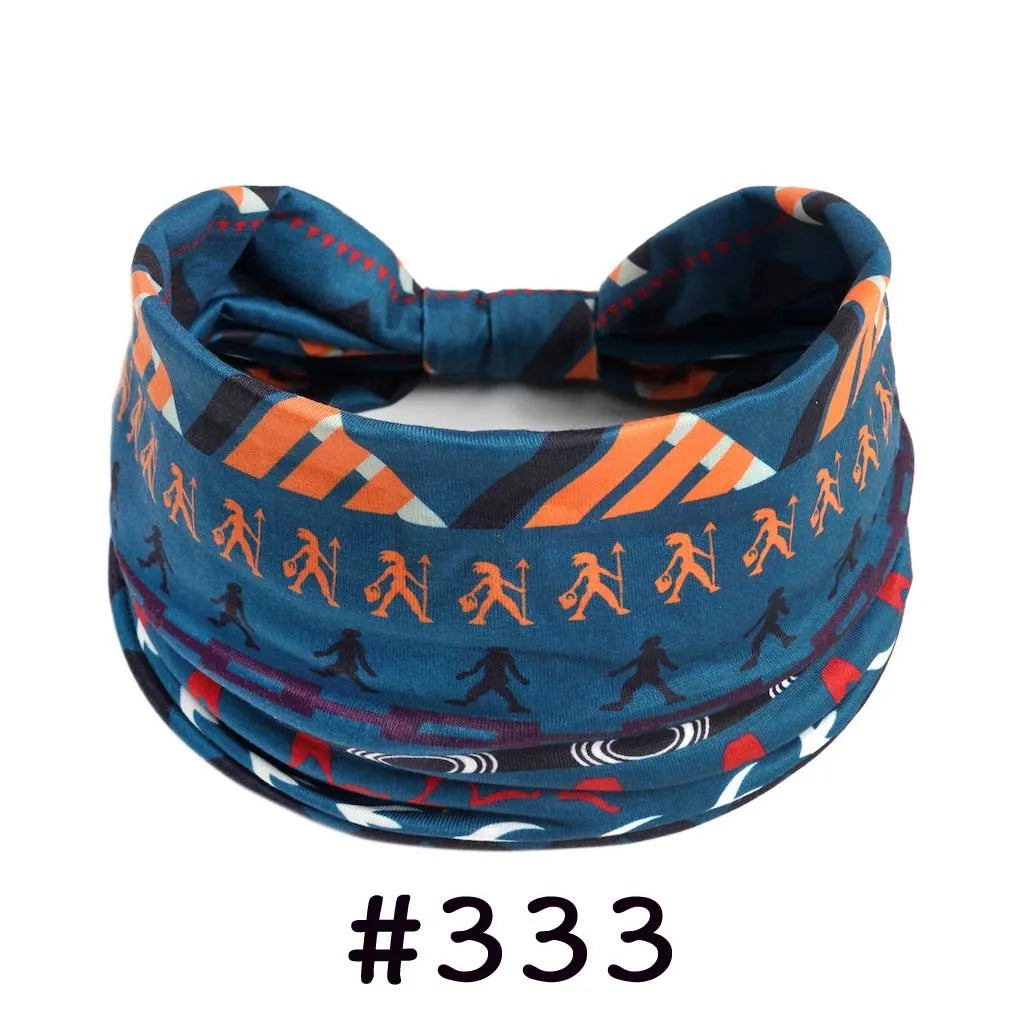 Bohemian Knotted Headbands for Women – Soft Cotton-Blend No-Slip Elastic Hair Accessories