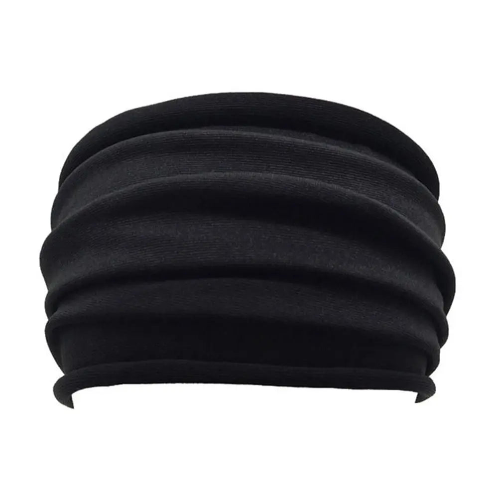 Vintage Bohemian Wide Headband – Elastic Knot Turban Hair Wrap for Effortless Style