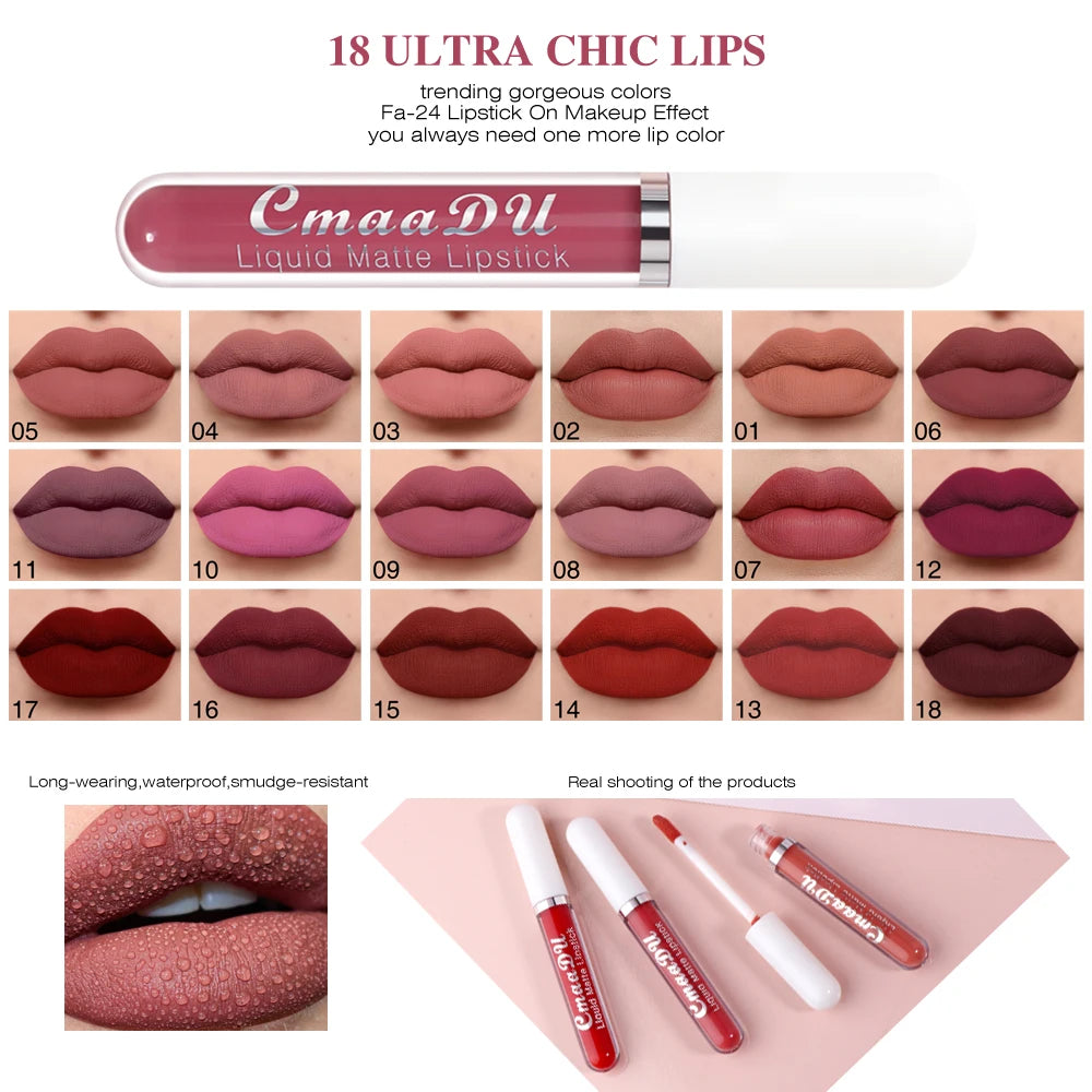 All-Day Velvet Lip Set – 3-Piece Non-Stick Matte Gift Collection