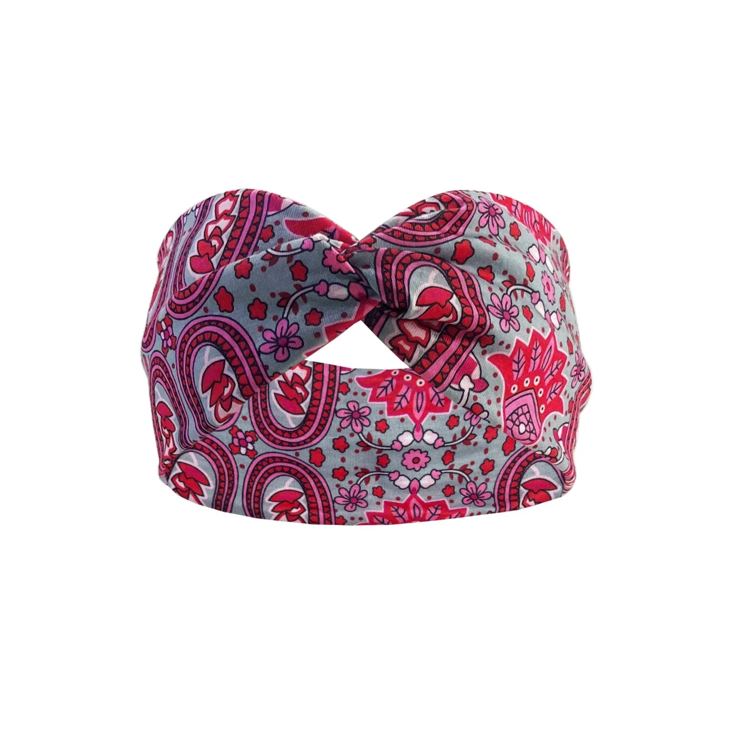Women's Elastic Turban Headband – Sweat-Absorbent Wide Hair Wrap for Yoga, Running & Sports