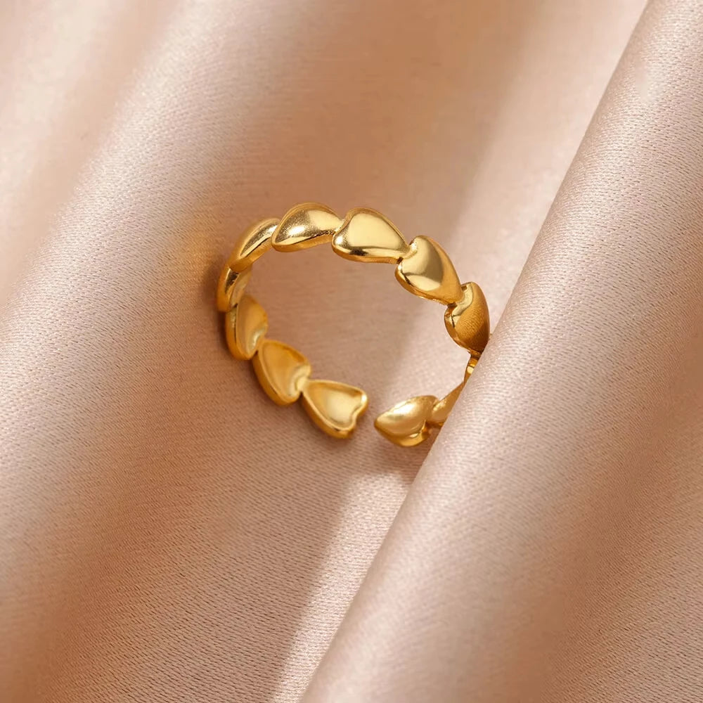 Adjustable Trendy Celestial Protection Geometric Ring Collection