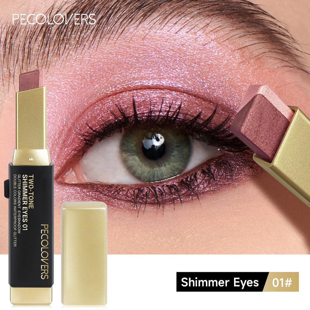 Instant Glam: 2-in-1 Gradient Eyeshadow & Highlighter Pencil – Long-Lasting Glow