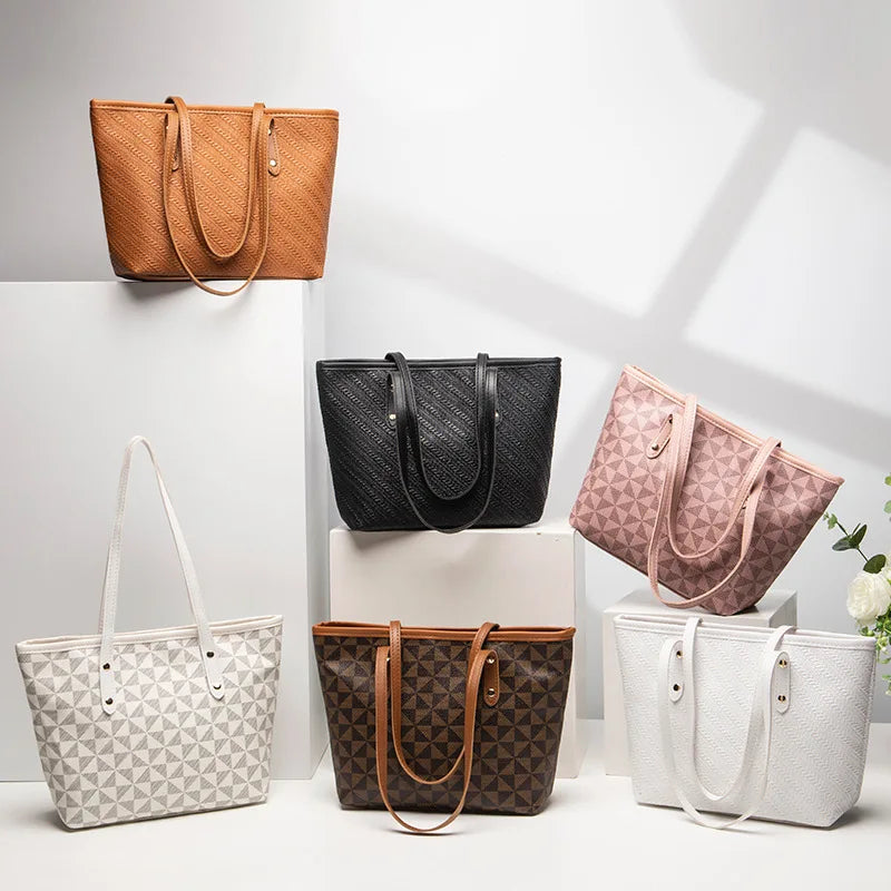 Urban Carry-All – Leather Spacious Versatile Shoulder Tote for Work & Play