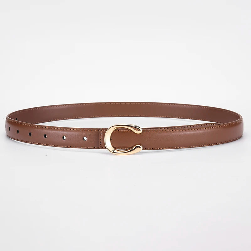High-quality Fashionable Belt C-shaped Buckle  Double-sided Gift For lady's Using Belt