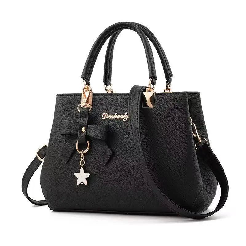 The Sweet Commuter – Korean-Style Bow Handbag & Messenger