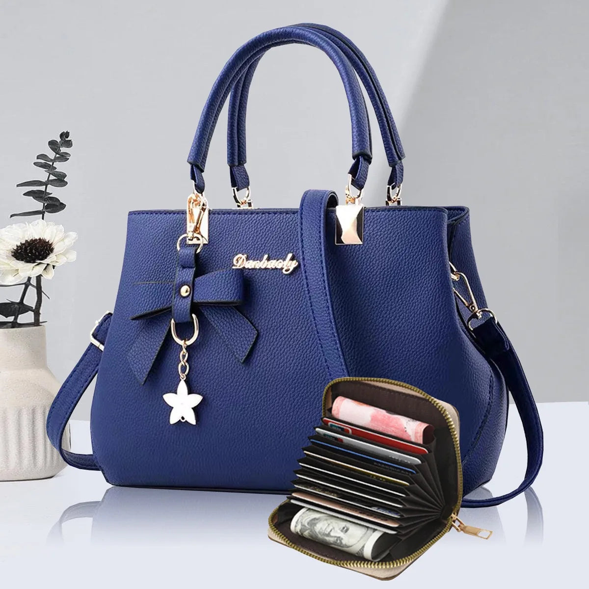 The Sweet Commuter – Korean-Style Bow Handbag & Messenger