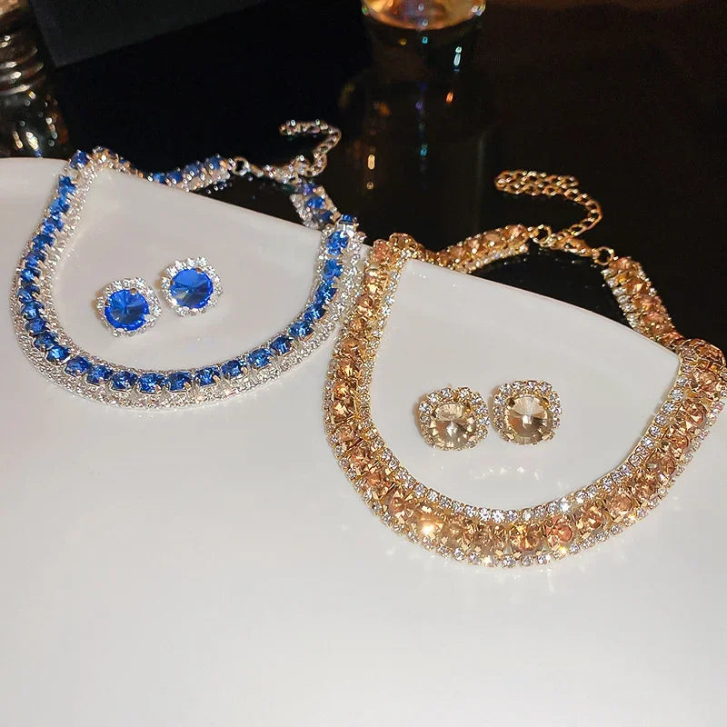 The "After-Hours" Glitz Set – Trendy Rhinestone Jewelry for Party & Daily Chic