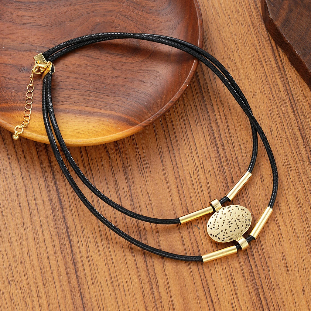 Santorini Minimalist Layered Gold Duo