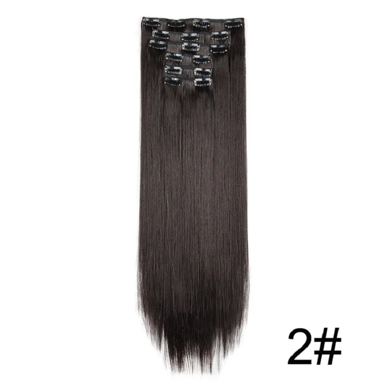 Aura Length 24-Inch Straight Clip-In Collection