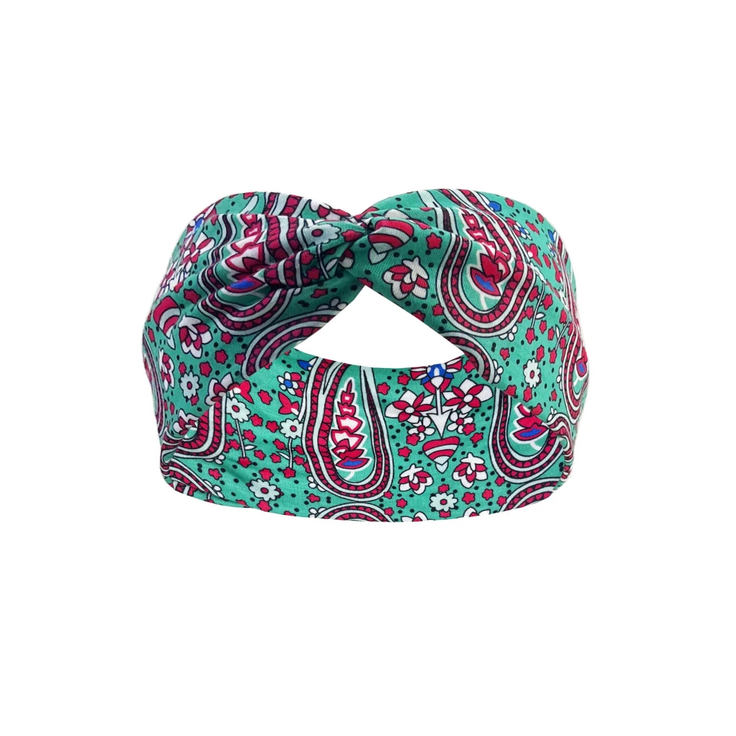 Women's Elastic Turban Headband – Sweat-Absorbent Wide Hair Wrap for Yoga, Running & Sports