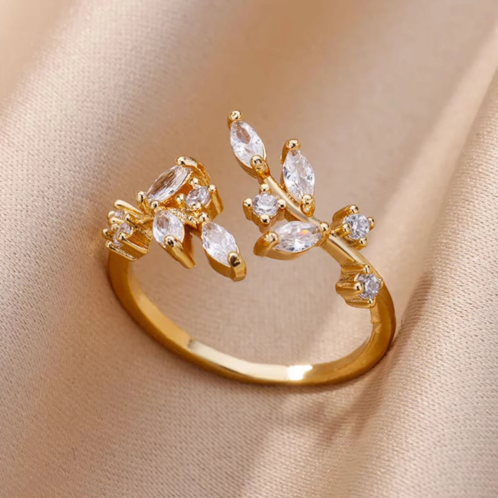 Adjustable Trendy Celestial Protection Geometric Ring Collection