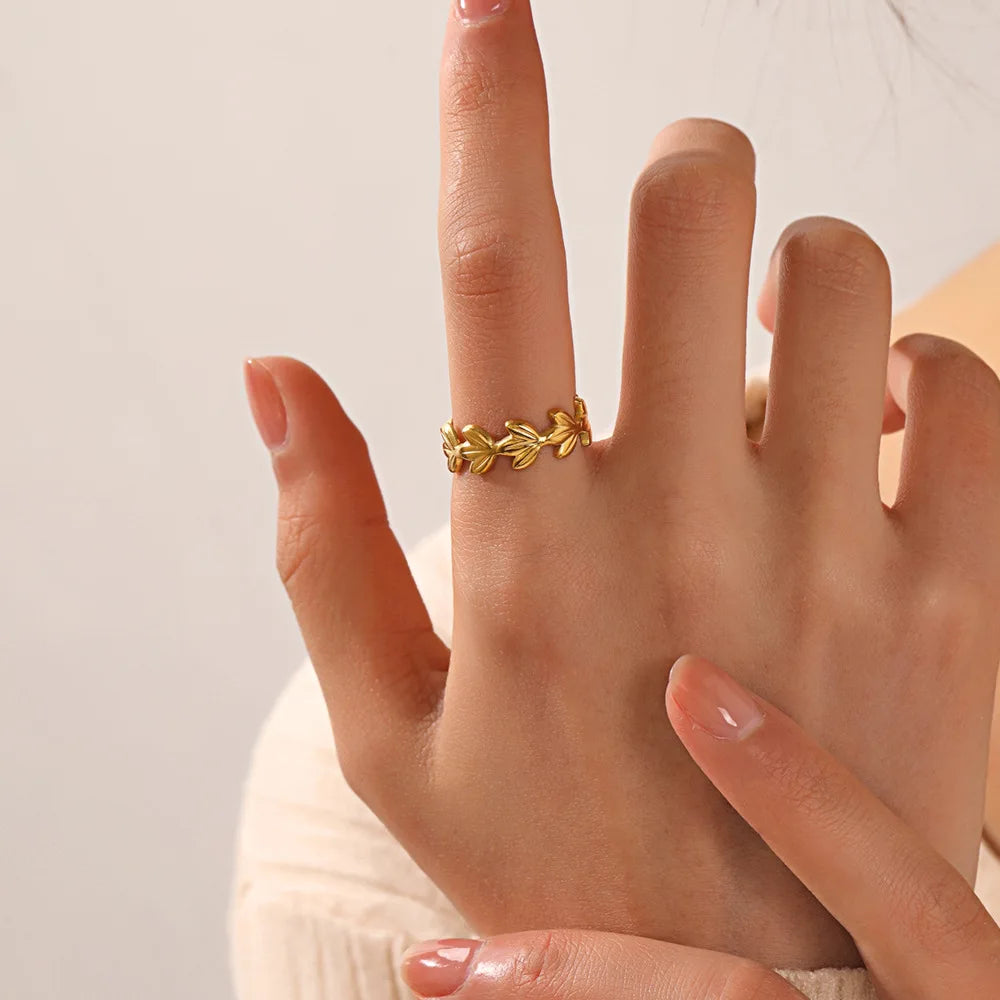 Adjustable Luxe Geometric 316L Gold Rings – The Ultimate All-Day Statement 48 Pieces