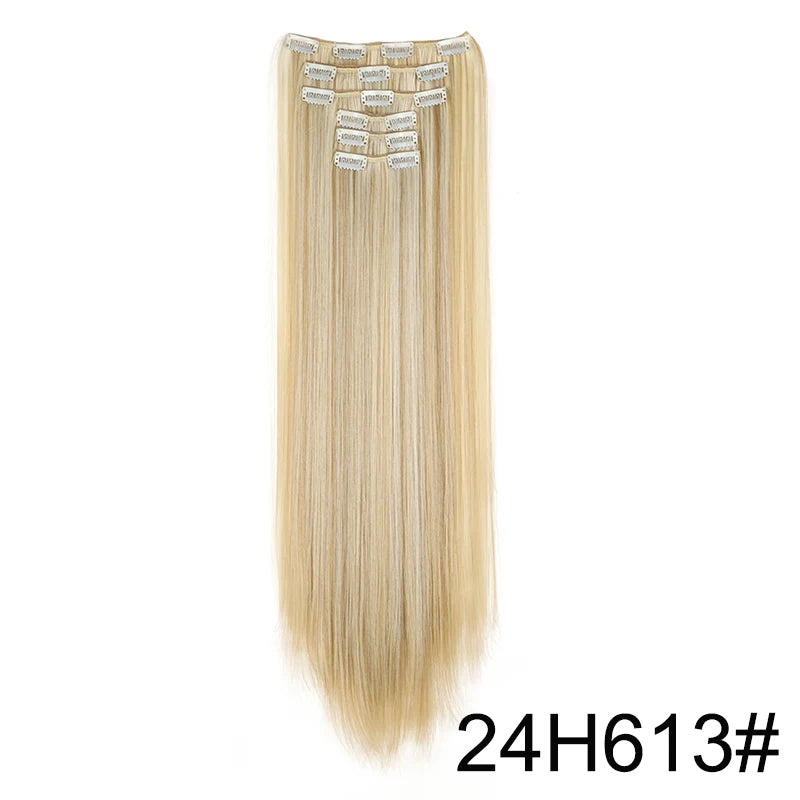 Aura Length 24-Inch Straight Clip-In Collection