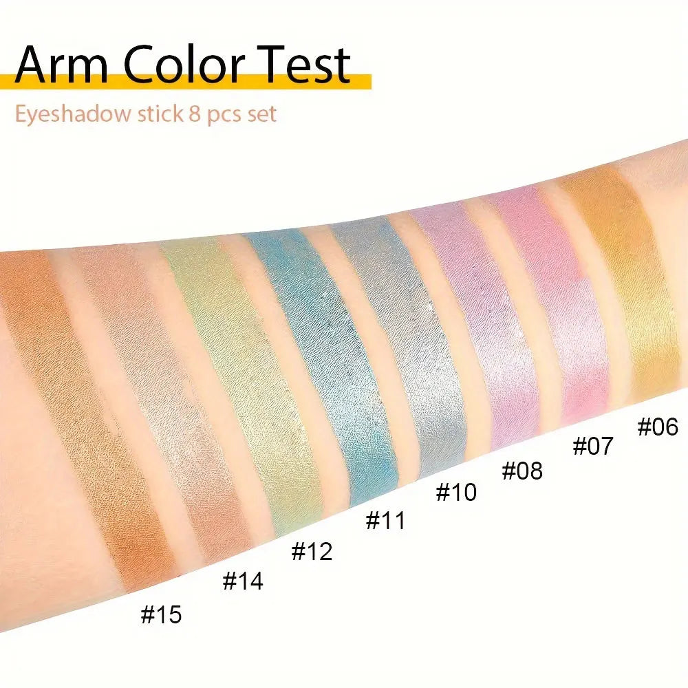 Ultimate Pearlescent Glitter Eyeliner Set – 16 Waterproof, Vibrant Colors