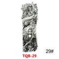 Unisex Full Arm Temporary Tattoo Sticker – Premium Old School Skull Body Art