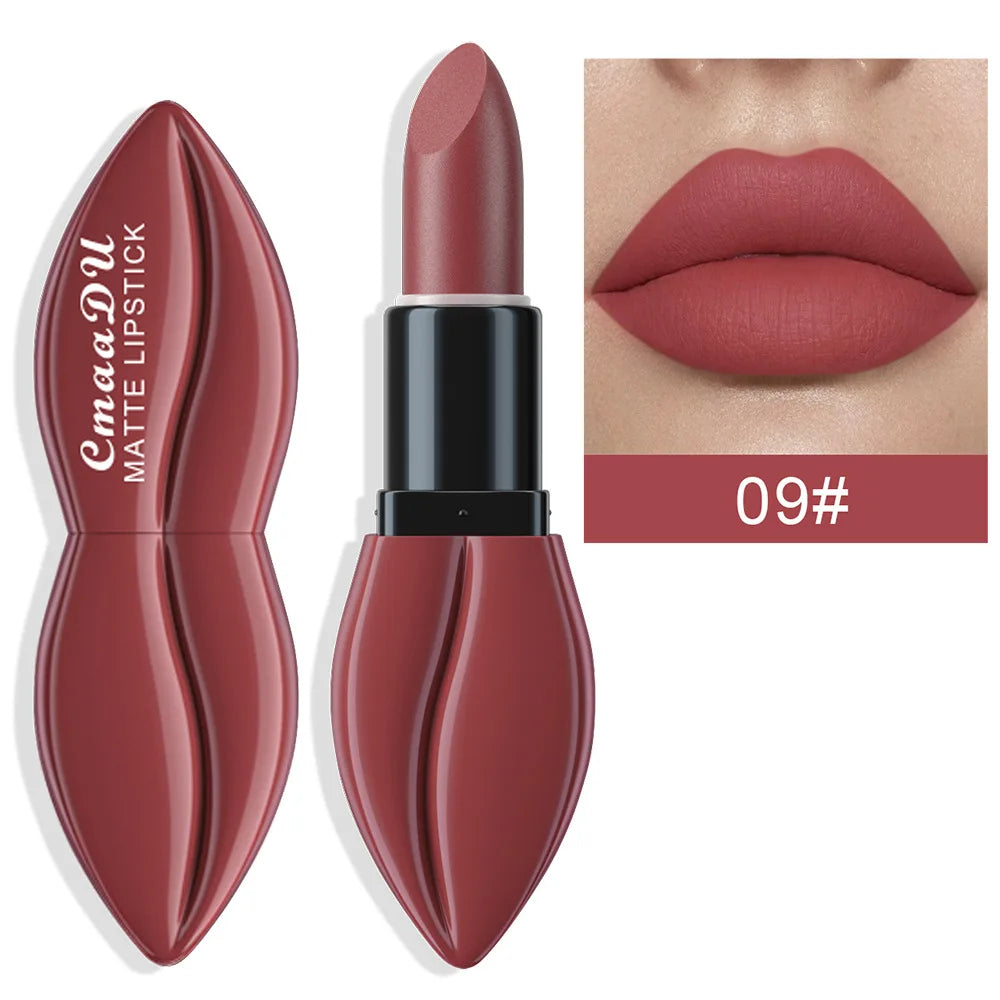 CmaaDu Signature Matte Collection – 10-Piece Long-Lasting Lipstick Set