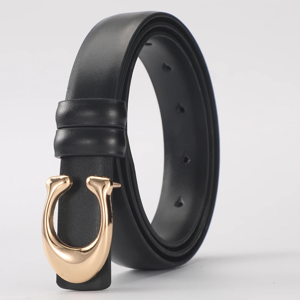 High-quality Fashionable Belt C-shaped Buckle  Double-sided Gift For lady's Using Belt