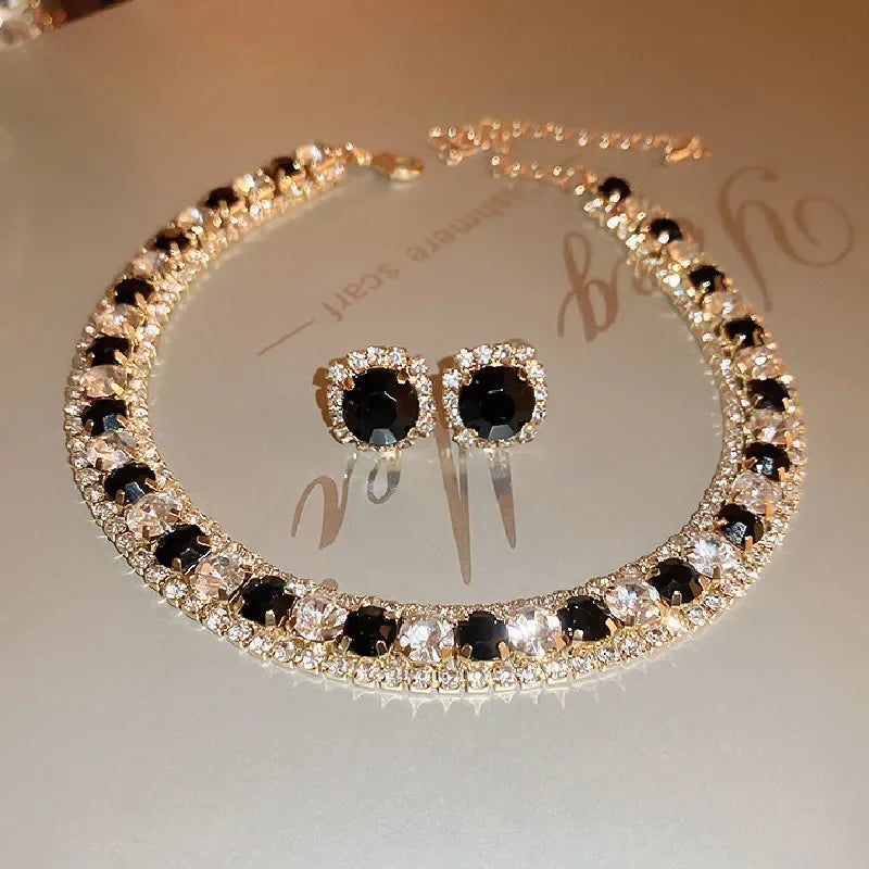 The "After-Hours" Glitz Set – Trendy Rhinestone Jewelry for Party & Daily Chic