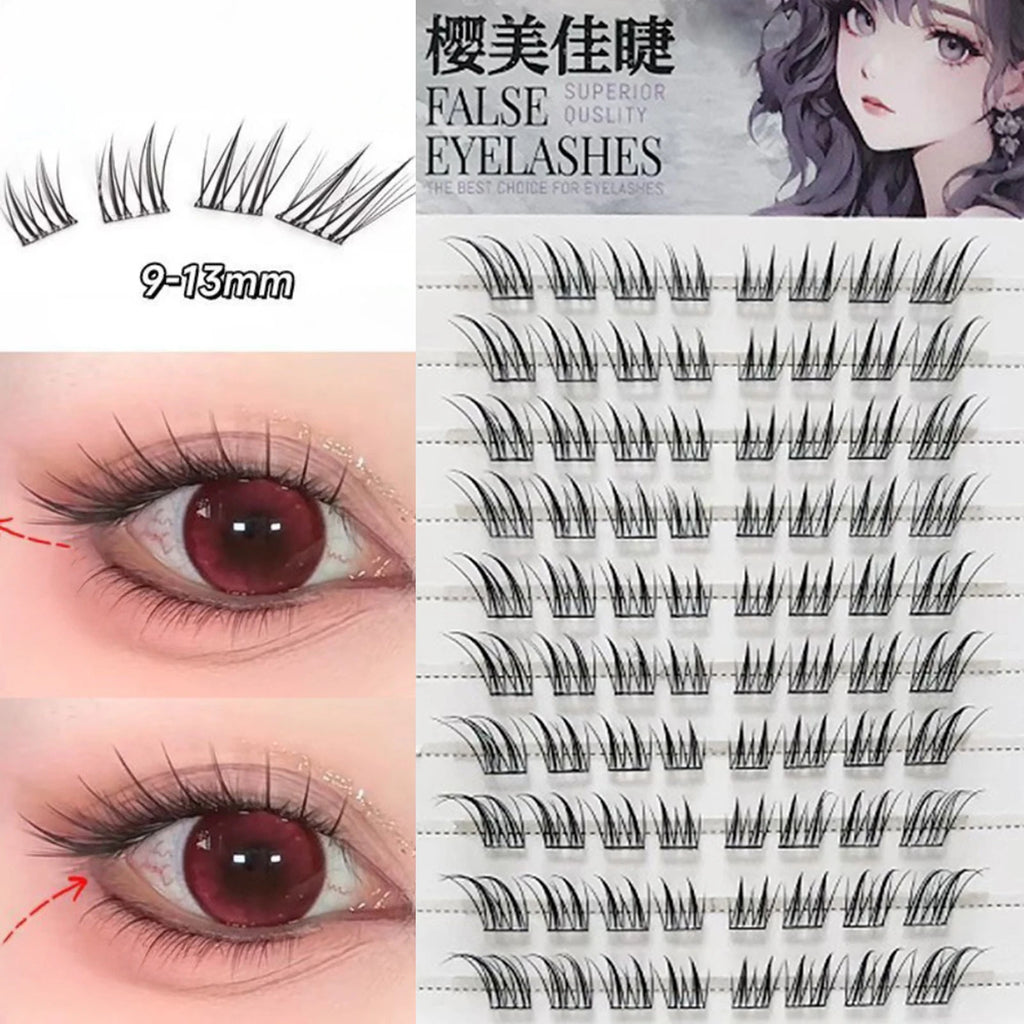 The Master Collection: 6/10/20 Row Silk Fiber Lashes – Easy-Apply Glue-Free Extensions