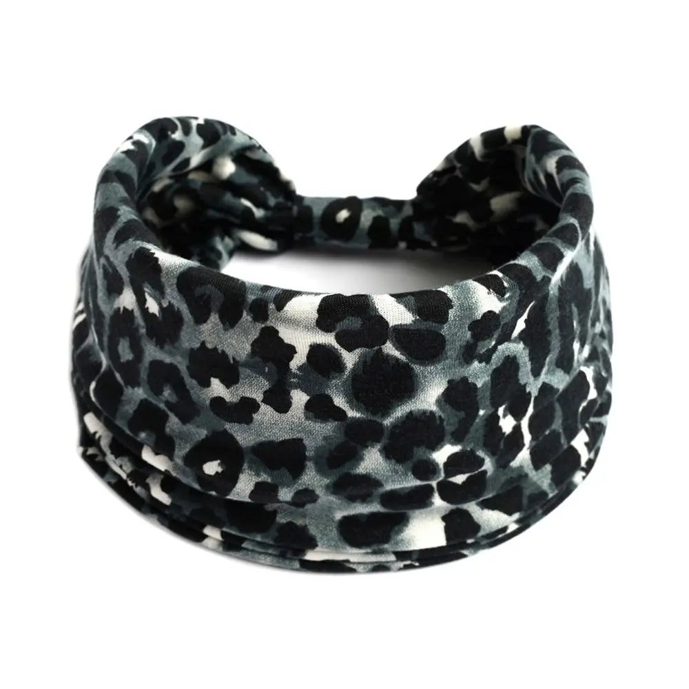 Vintage Bohemian Wide Headband – Elastic Knot Turban Hair Wrap for Effortless Style