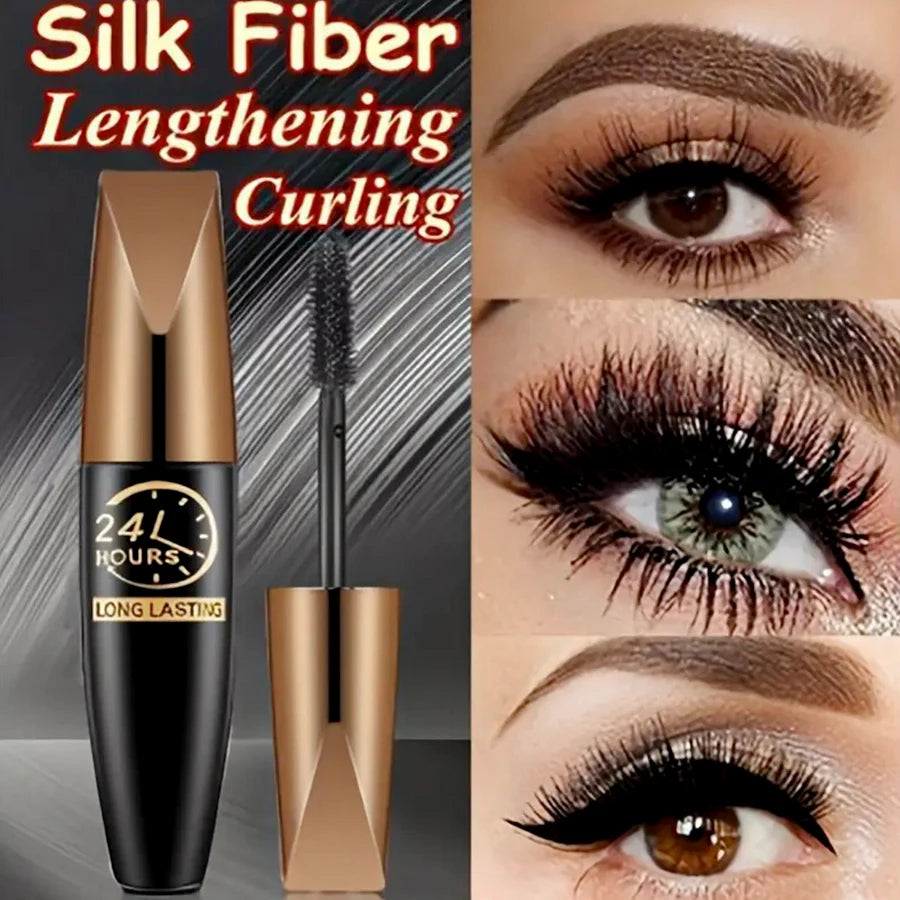 LUX LADY 5D Silk Fiber Extension Mascara – Korean-Inspired Long-Lasting Waterproof Lash Volume