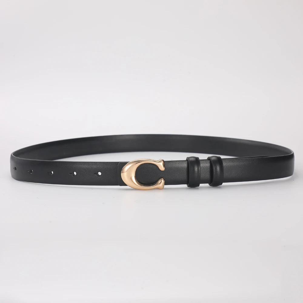 High-quality Fashionable Belt C-shaped Buckle  Double-sided Gift For lady's Using Belt