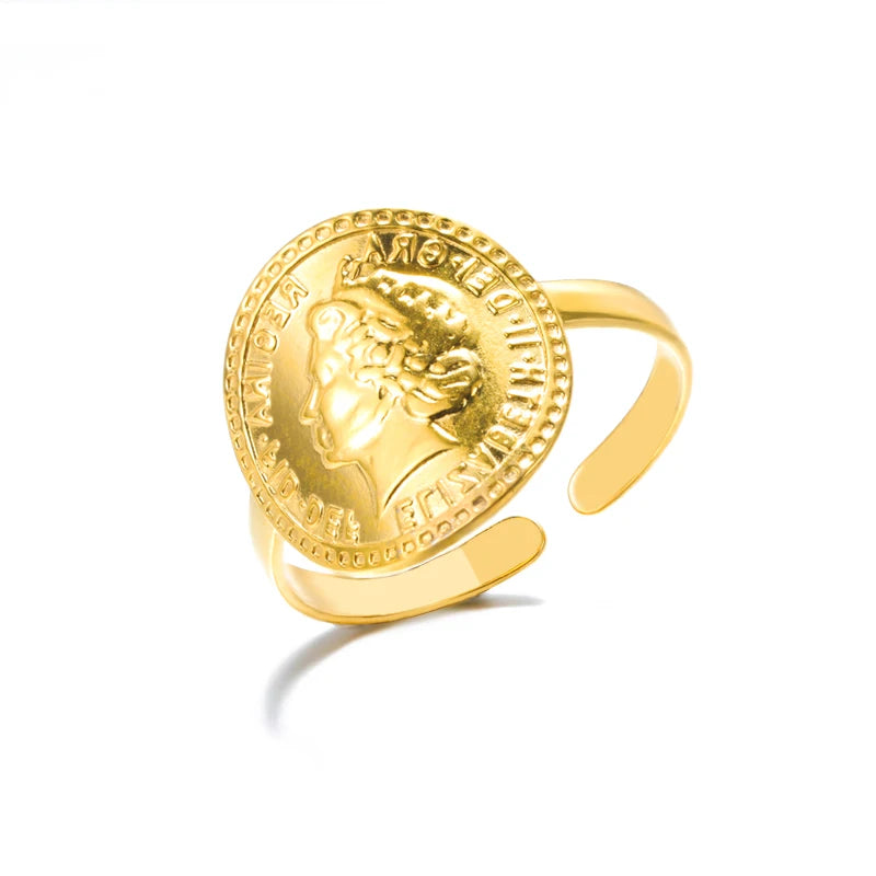 Adjustable Luxe Geometric 316L Gold Rings – The Ultimate All-Day Statement 48 Pieces