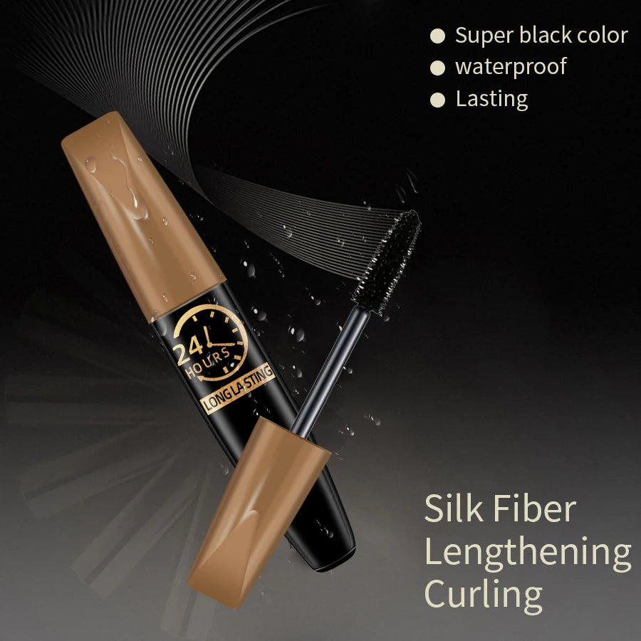 LUX LADY 5D Silk Fiber Extension Mascara – Korean-Inspired Long-Lasting Waterproof Lash Volume