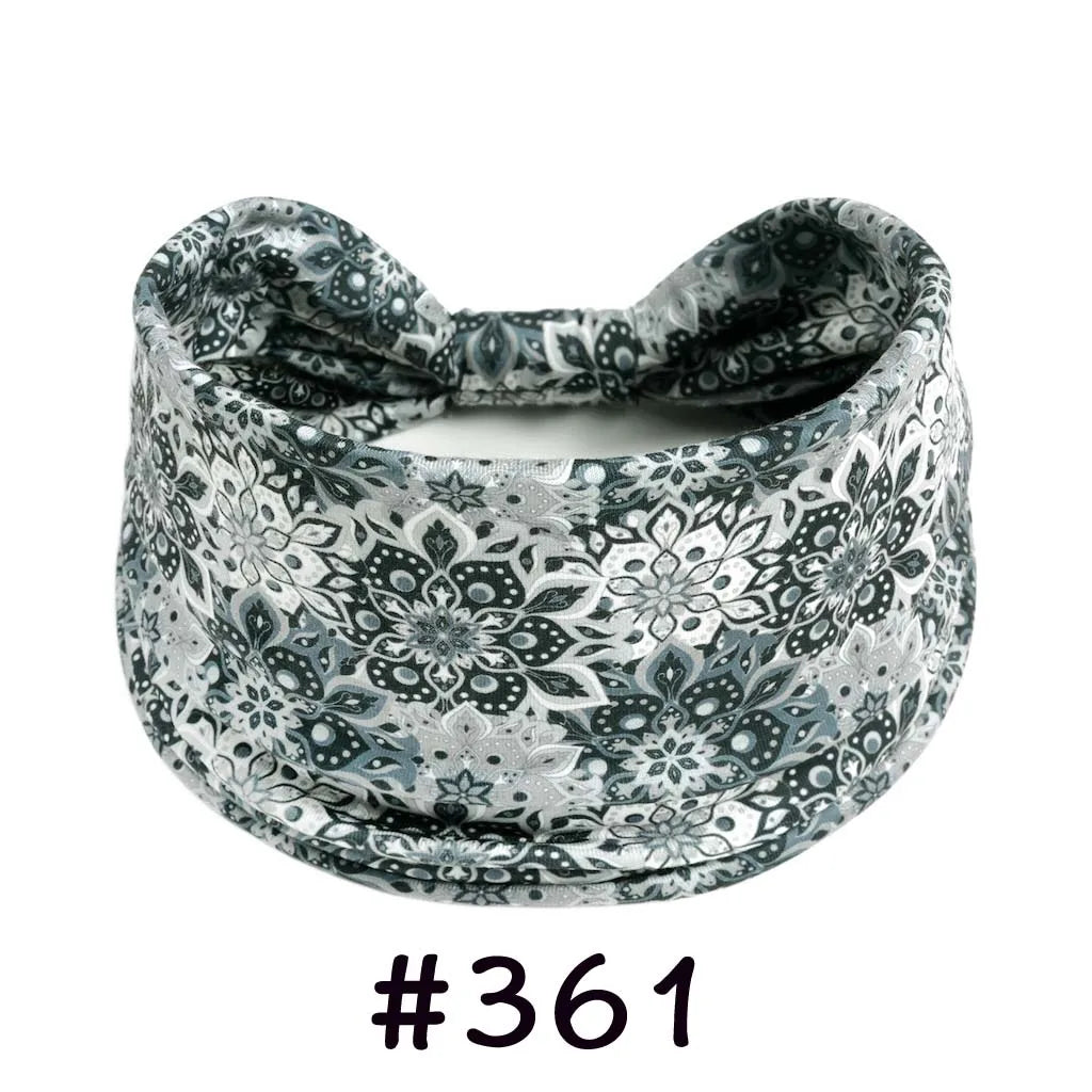 Bohemian Knotted Headbands for Women – Soft Cotton-Blend No-Slip Elastic Hair Accessories