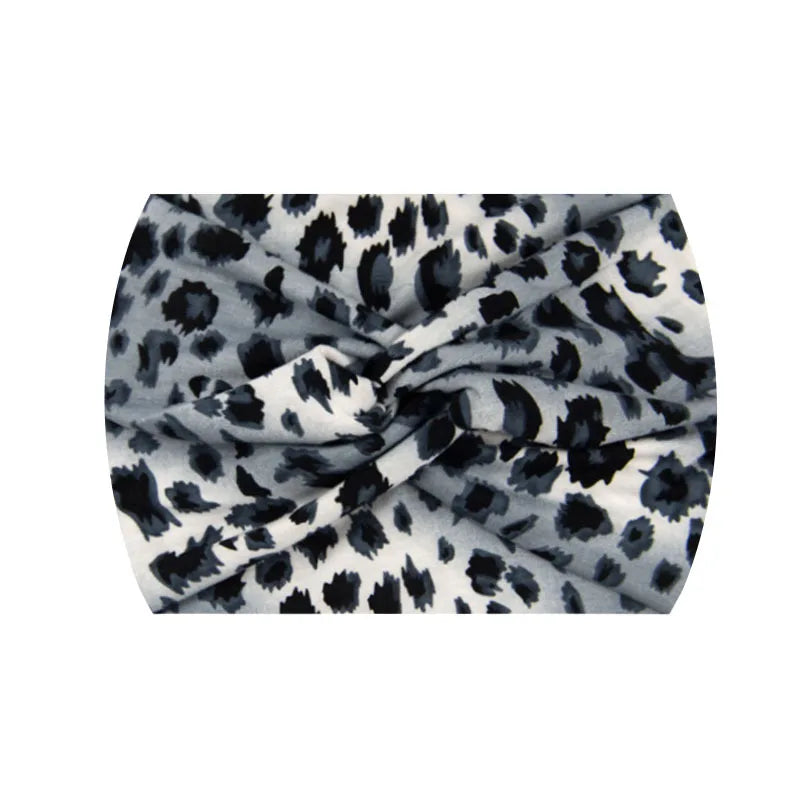 Extra-Wide 18cm Bohemian Headband – Stretchy Printed Turban Wrap for Fitness & Everyday Style
