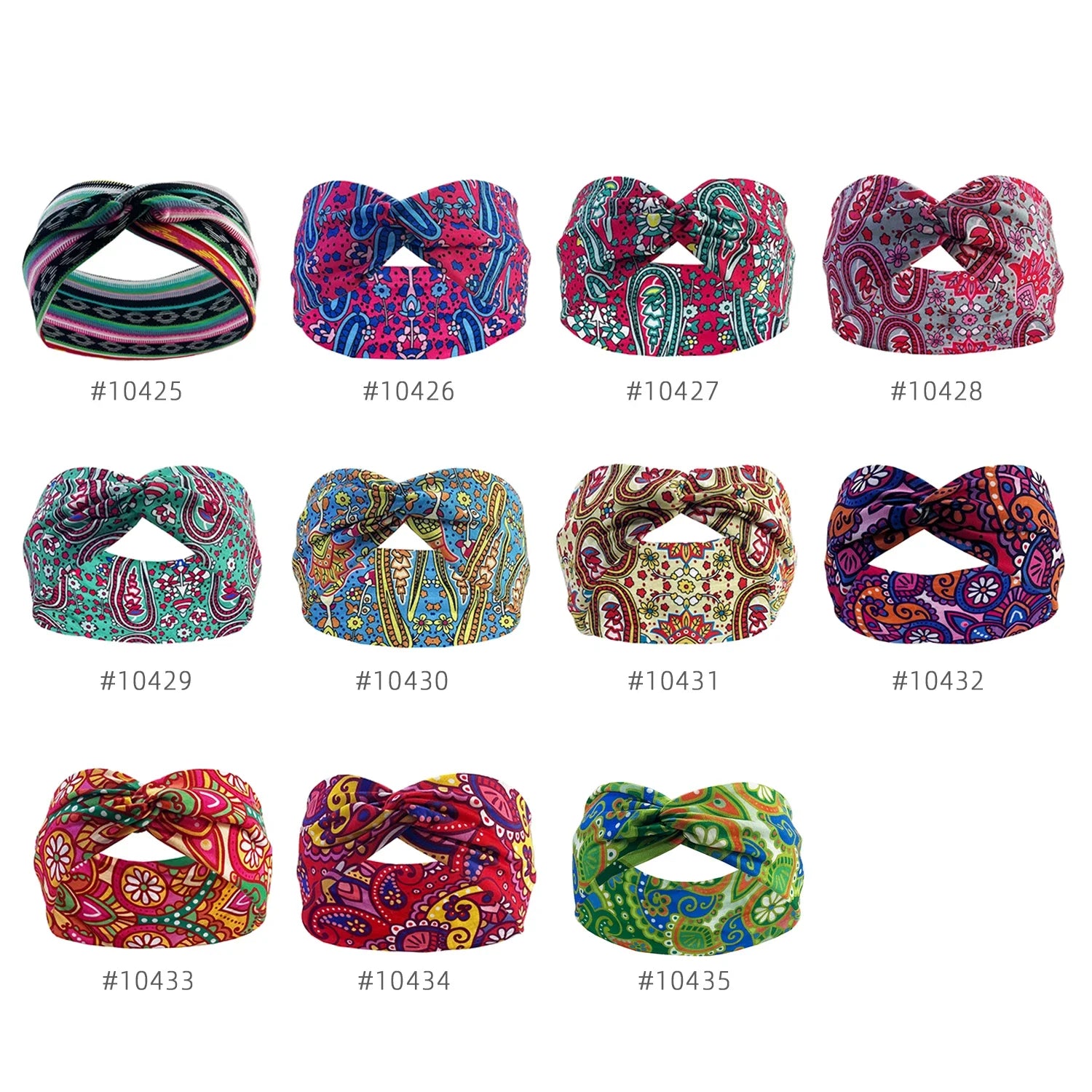 Women's Elastic Turban Headband – Sweat-Absorbent Wide Hair Wrap for Yoga, Running & Sports