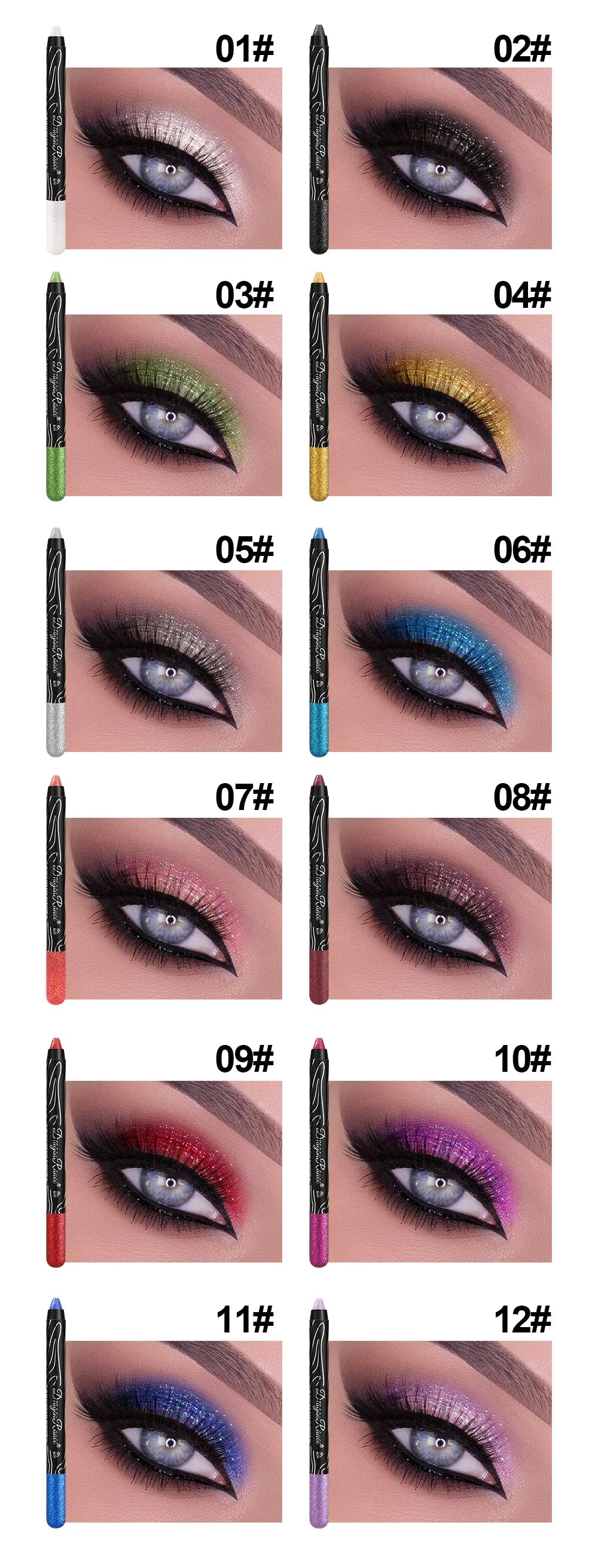 Pro-Finish Cream Eye Shadow Stick – Waterproof Metallic Liner & Highlighter