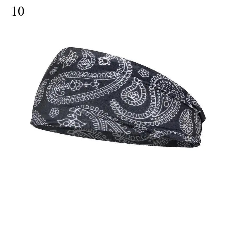 Women's Bohemian Wide Hair Band – Soft Stretchy Floral Turban for Sports, Yoga & Casual Fashion