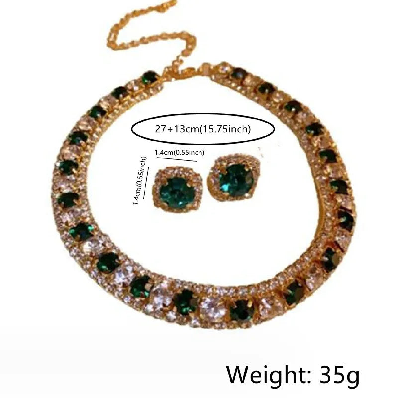 The "After-Hours" Glitz Set – Trendy Rhinestone Jewelry for Party & Daily Chic