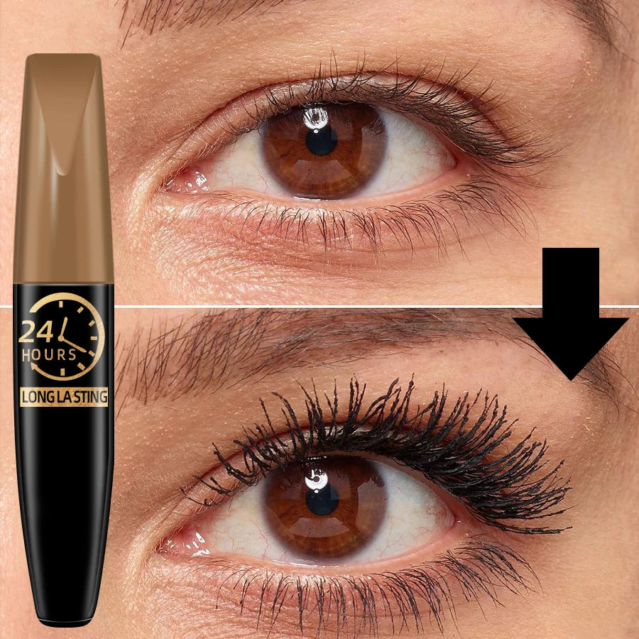 LUX LADY 5D Silk Fiber Extension Mascara – Korean-Inspired Long-Lasting Waterproof Lash Volume