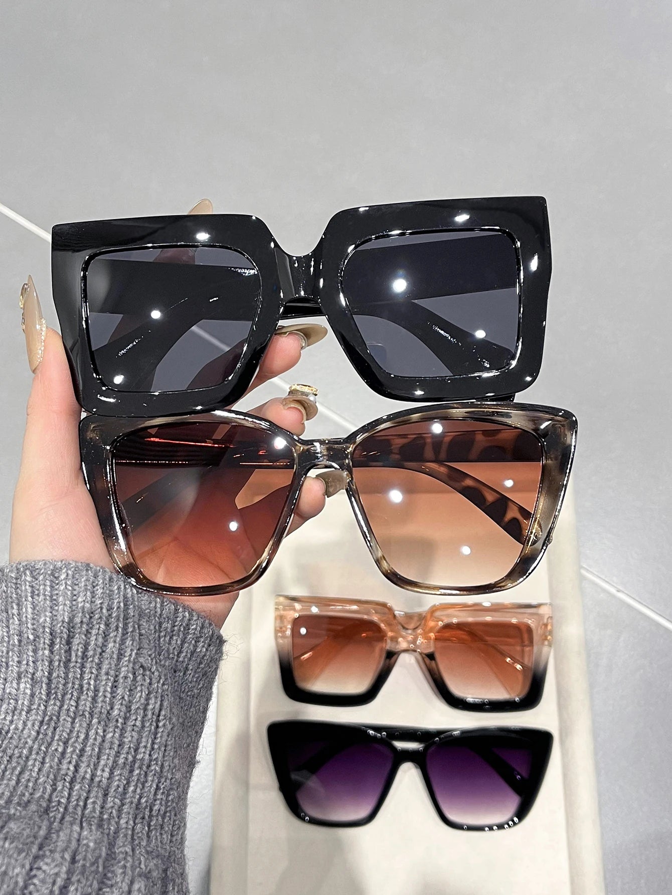 Top-Rated 4-Pack Cat-Eye & Square Sunglasses Sets