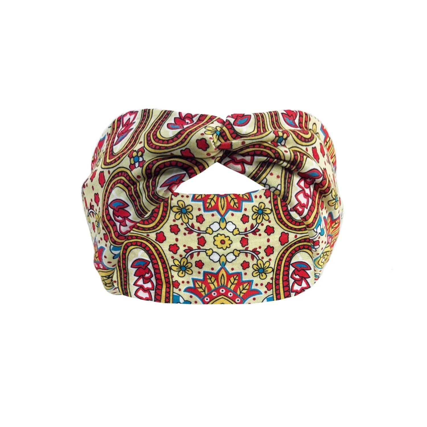 Women's Elastic Turban Headband – Sweat-Absorbent Wide Hair Wrap for Yoga, Running & Sports