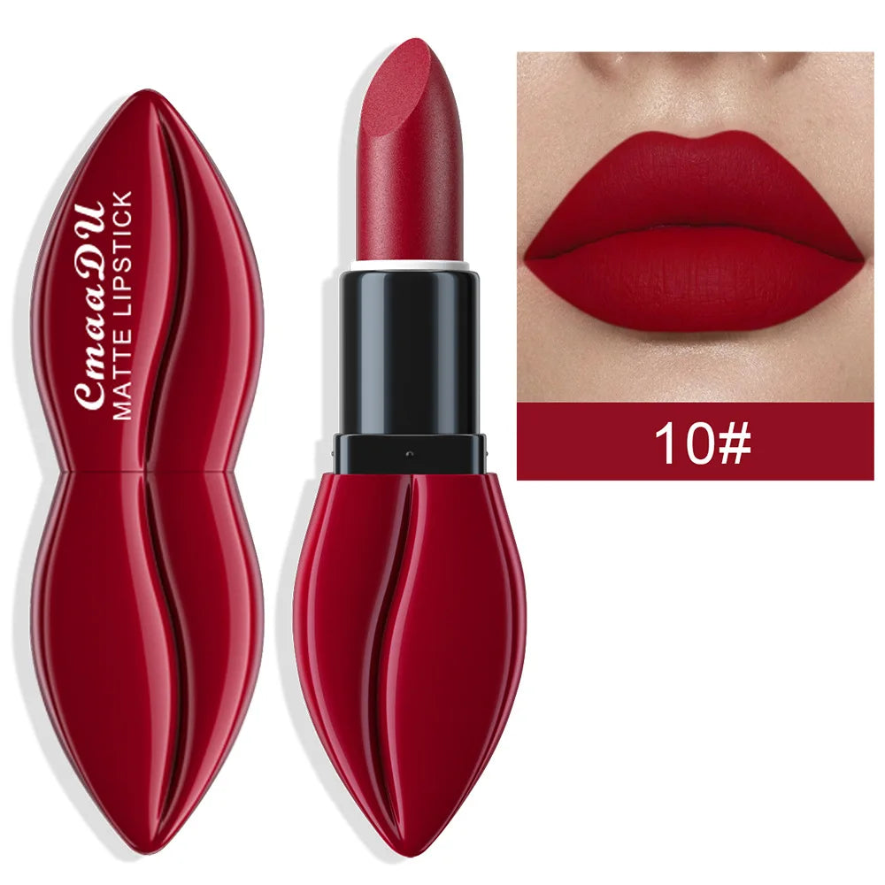 CmaaDu Signature Matte Collection – 10-Piece Long-Lasting Lipstick Set